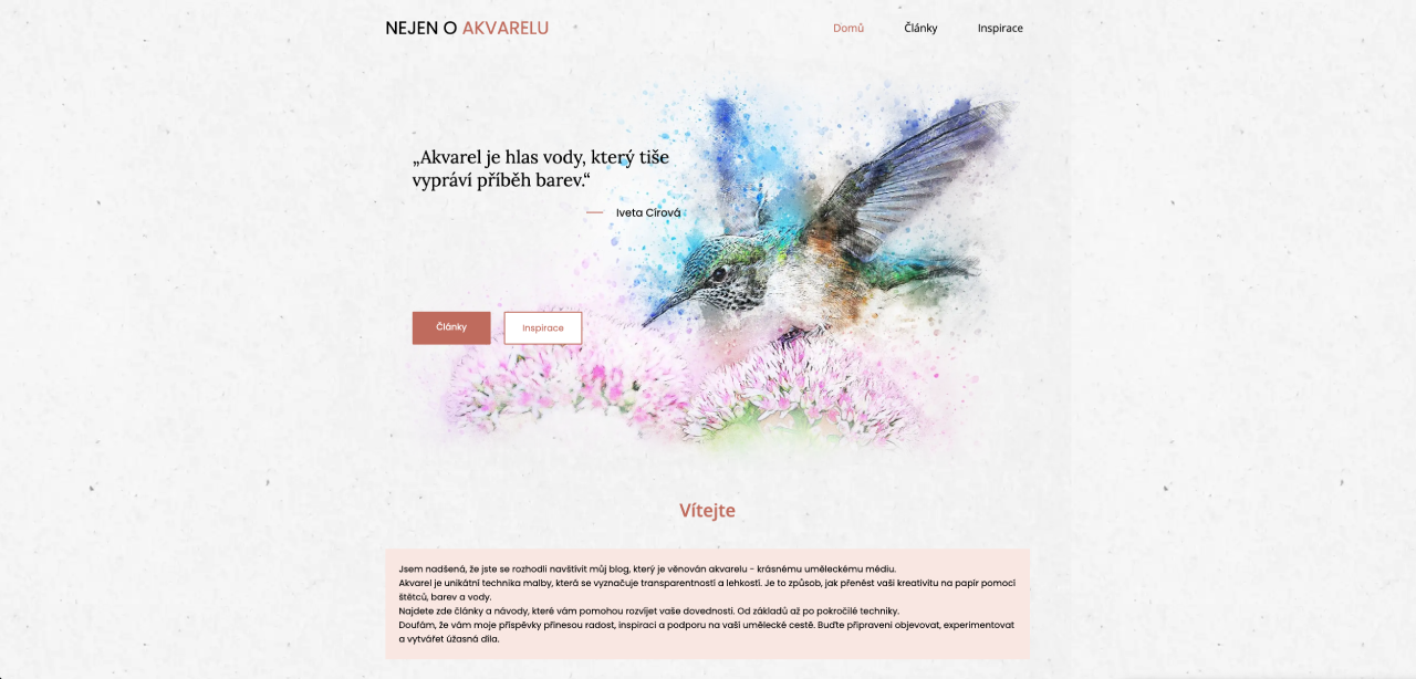 Náhled projektu Nejen o akvarelu